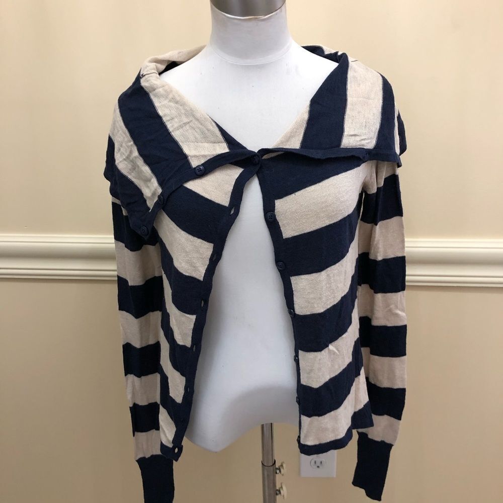 Ruby Moon stripes lightweight cardigan sweater S